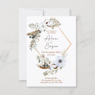 Invitation belle conception pour une journée spéciale