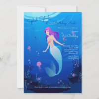 Belle Fête d'anniversaire de Sirène