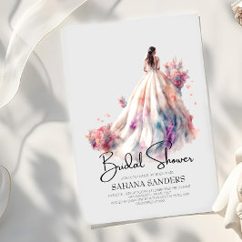 Invitation Belle Fête des mariées Mariage Florale