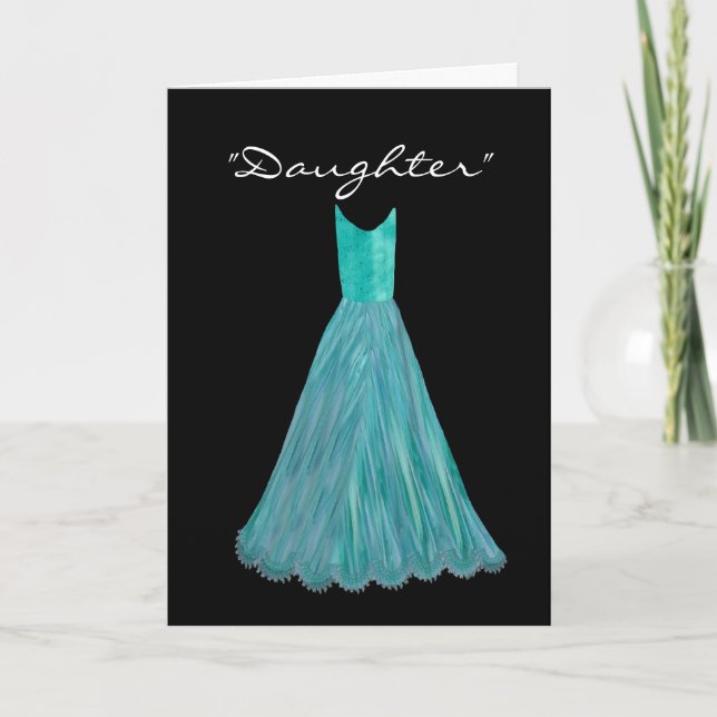 Invitation BELLE-FILLE - robe junior de TURQUOISE de (Devant)