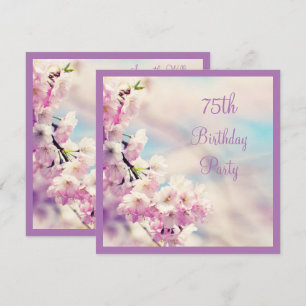 Invitation Belle Fleur 75e anniversaire