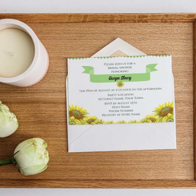 Invitation belle fleur de tournesol (Créateur téléchargé)