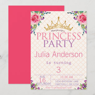 Invitation Belle Floral Chic Anniversaire
