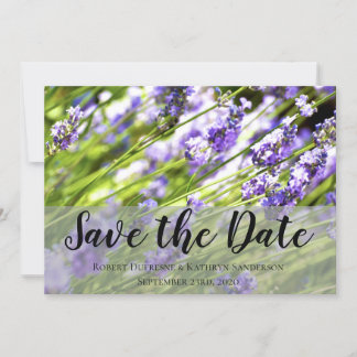 Invitation Belle Lavande "Save the Date" Mariage
