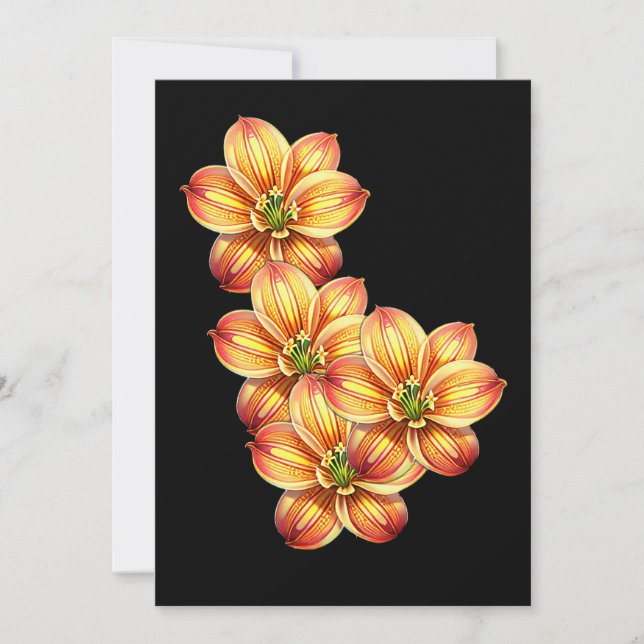 Invitation Belle Lys d'or (Devant)