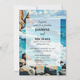 Invitation Belle Plage Bleue