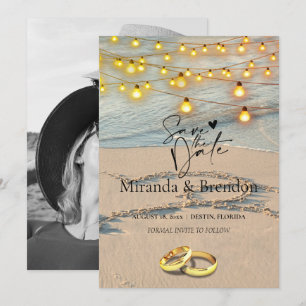 Invitation Belle plage de Floride, lumineuse et votre photo J