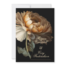 Belle Romantique Dark Vieux Monde Peint Fleur