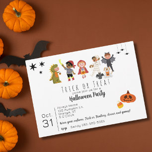 Invitation Belle soirée d'Halloween pour les enfants