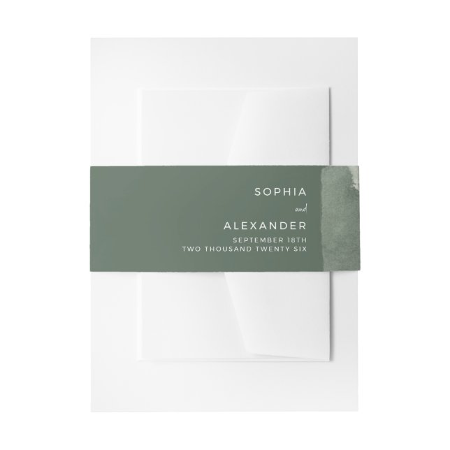 Invitation Belly Band (Vorderseite Beispiel)