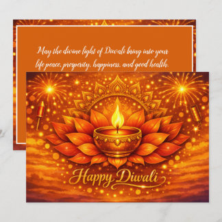 Invitation Bénédictions radieuses de Diwali