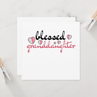 Invitation Bénie petite-fille de mes beaux grands-parents