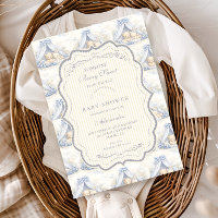 Berceau Bébé Toile Bleuet Fête de Naissance Bébé