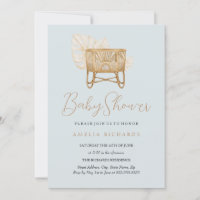 Berceau bohème bleu pour bébé pour Baby Shower