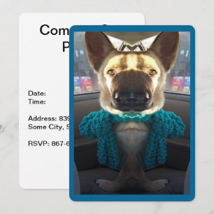 Invitation berger allemand Distorsion miroir