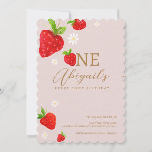 Invitation Berry 1ère fraise Anniversaire