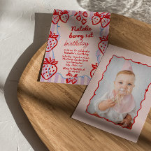 Berry 1st Hand Drawberry Photo Anniversaire