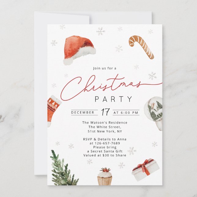 Invitation Berry Birthday Invitation, Blueberry 1er Anniversa (Devant)