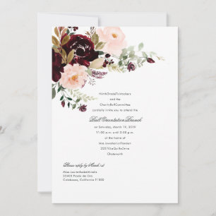 Invitation Berry de Bourgogne et boule florale