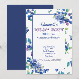 Invitation Berry First Birthday
