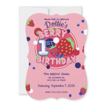 Invitation Berry First Birthday