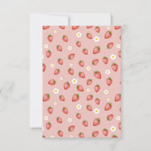 Invitation Berry First Strawberry Theme Anniversaire Invitati