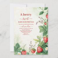 Berry fraise Baby shower sucré