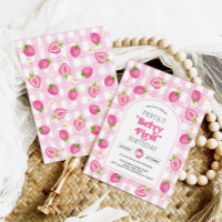 Berry fraise rose Premier anniversaire fille