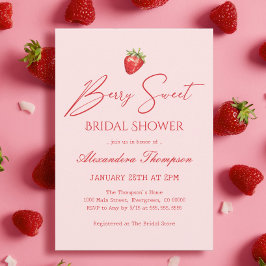 Invitation Berry In Love, Berry Sweet Fête des mariées