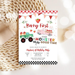 Invitation Berry Monster Truck Premier Anniversaire