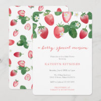 Berry Occasion spéciale Baby shower fraise