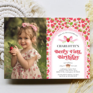 Invitation Berry Premier anniversaire 1er anniversaire Photo