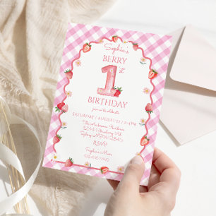 Invitation Berry Premier Anniversaire Wavy
