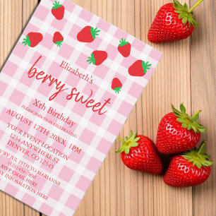 Invitation Berry Sweet Anniversaire