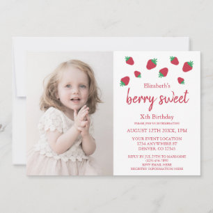 Invitation Berry Sweet Anniversaire