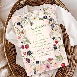 Invitation Berry Sweet Baby shower