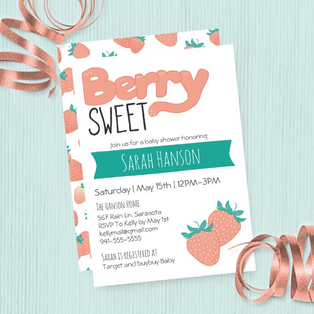 Invitation Berry Sweet Bold (Créateur téléchargé)