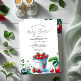 Invitation Berry Sweet Genre Baby shower neutre