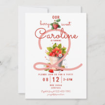 Berry Sweet Strawbery Baby Girl Birthday Party