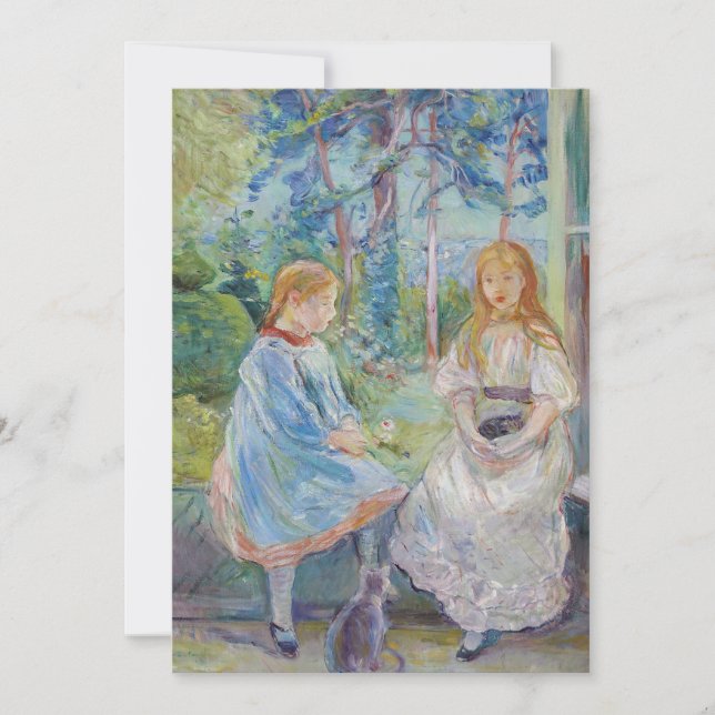 Invitation Berthe Morisot - Jeunes filles à la fenêtre (Devant)