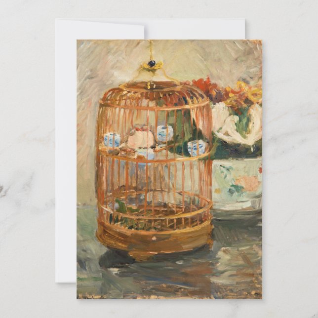 Invitation Berthe Morisot - La Cage (Devant)