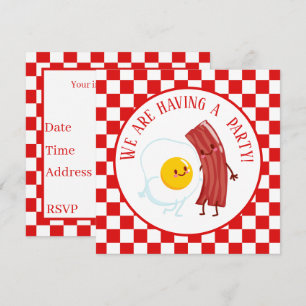 Invitation Beurre d'oeuf mignon Petit déjeuner ou table 