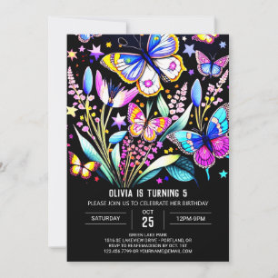 Invitation Beurre mignon blanc imprimé Anniversaire