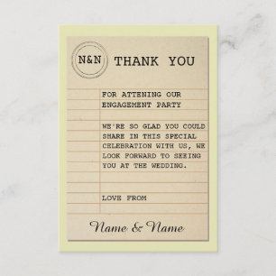 Invitation Bibliothèque Merci Mariage Livres Love Story