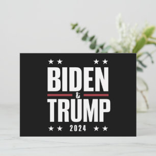Invitation Biden Trump 2024 Élection Présidentielle VP Drôle
