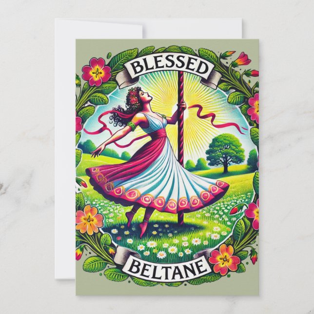 Invitation Bienheureux Beltane (Devant)
