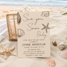 Bientôt Bébé Boho Coastal Baby Shower 