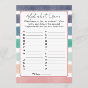 Invitation Bientôt de nouveau ensemble Baby Shower Jeu de l'a
