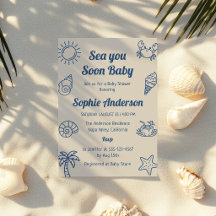 Bientôt la mer pour bébé Fête de naissance bébé ga