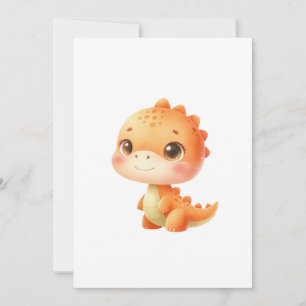 Invitation Bientôt l'éclosion Fête de bébé dinosaure Mixte